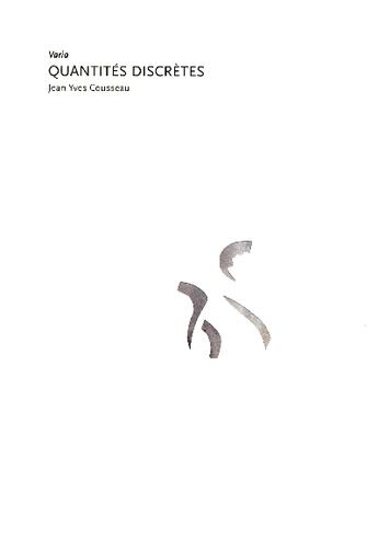 Couverture du livre « Quantites discretes » de Jean-Yves Cousseau aux éditions Fage