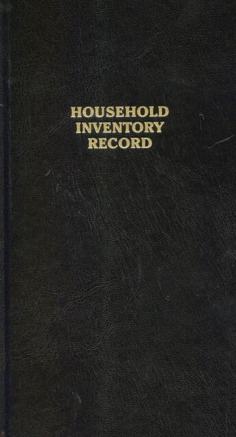 Couverture du livre « Household inventory record » de Robert Frank aux éditions Steidl