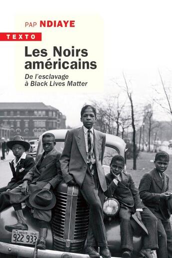 Couverture du livre « Les Noirs américains : de l'esclavage à Black Lives Matter » de Pap Ndiaye aux éditions Tallandier