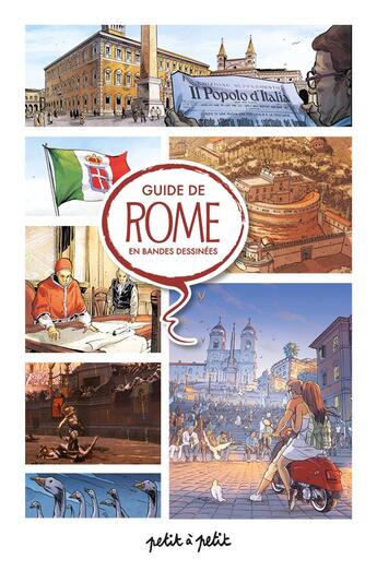 Couverture du livre « Guide de Rome en bandes dessinées » de Goy aux éditions Petit A Petit