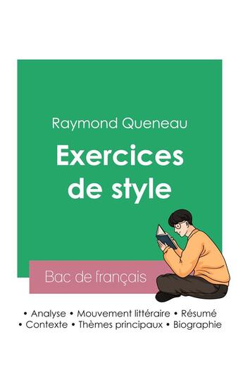 Couverture du livre « Réussir son Bac de français 2023 : Analyse de l'ouvrage Exercices de style de Raymond Queneau » de Raymond Queneau aux éditions Bac De Francais