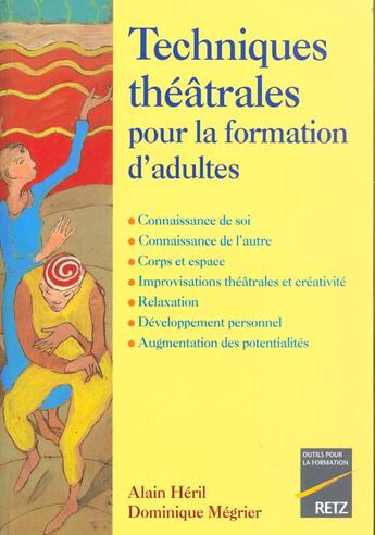 Couverture du livre « Techniq theatrale form adultes » de Megrier/Heril aux éditions Retz