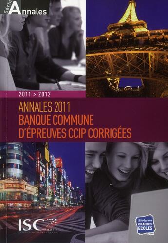 Couverture du livre « HEC ; banque commune d'épreuve CCIP ; annales (éditon 2011-2012) » de  aux éditions Studyrama