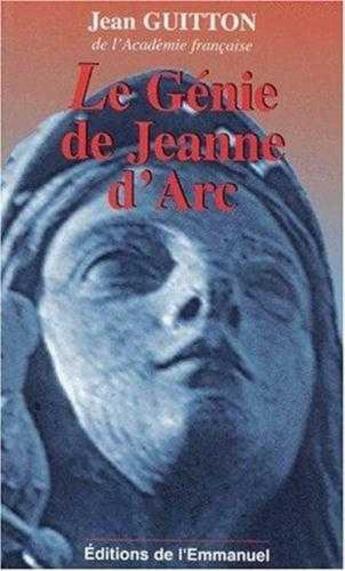 Couverture du livre « Genie de jeanne d'arc » de  aux éditions Emmanuel