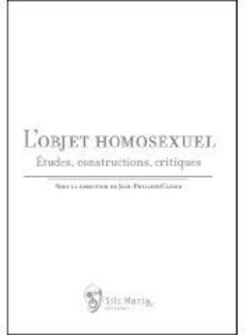 Couverture du livre « L'objet homosexuel ; études, constructions, critiques » de  aux éditions Sils Maria