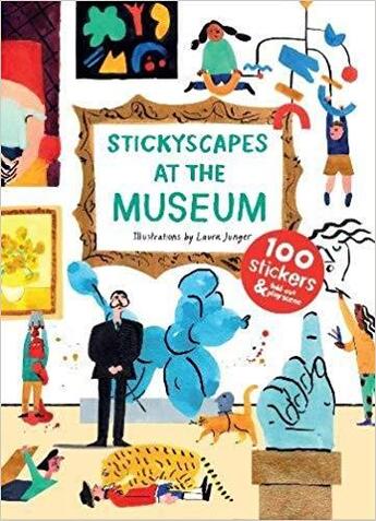 Couverture du livre « Stickyscapes at the museum » de Laura Junger aux éditions Laurence King