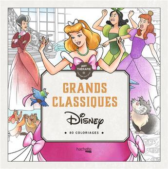 Couverture du livre « Art thérapie : grands classiques Disney » de Tracy Sousa aux éditions Hachette Heroes