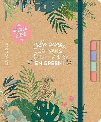 Couverture du livre « Green agenda ; cette année j'ai décidé de green noter (édition 2020) » de  aux éditions Larousse