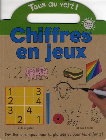 Couverture du livre « Chiffres en jeux ; tous au vert ! » de  aux éditions Gallimard-jeunesse