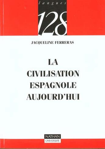 Couverture du livre « L'Espagne Aujourd'Hui » de Ferreras aux éditions Nathan