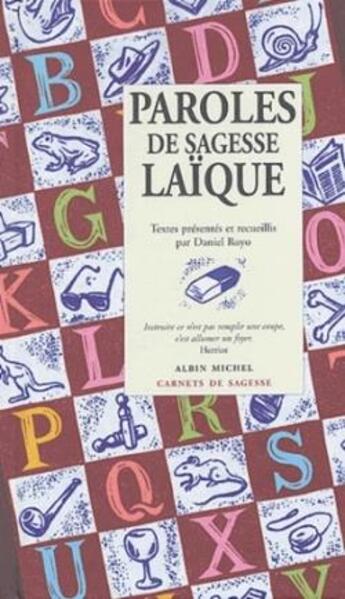 Couverture du livre « Paroles de sagesse laïque » de Daniel Royo aux éditions Albin Michel