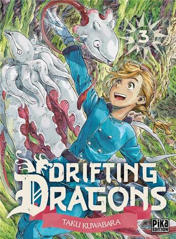 Couverture du livre « Drifting dragons Tome 3 » de Taku Kuwabara aux éditions Pika