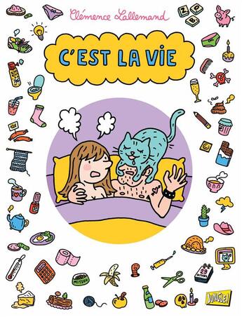 Couverture du livre « C'est la vie » de Clemence Lallemand aux éditions Jungle