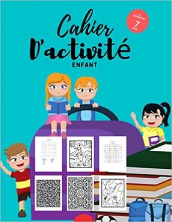 Couverture du livre « Cahier d'activite enfant a partir de 7 ans - eveiller & developper la creativite » de Independent P. aux éditions Gravier Jonathan