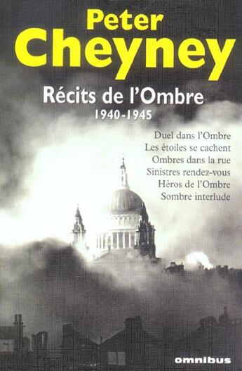 Couverture du livre « Recits de l'ombre » de Cheyney/Perrault aux éditions Omnibus