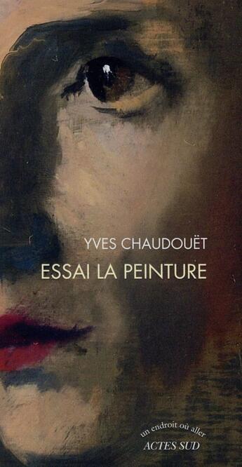 Couverture du livre « Essai la peinture » de Yves Chaudouet aux éditions Actes Sud