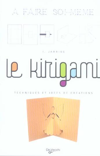 Couverture du livre « Le kirigami » de Isabelle Jarrige aux éditions De Vecchi