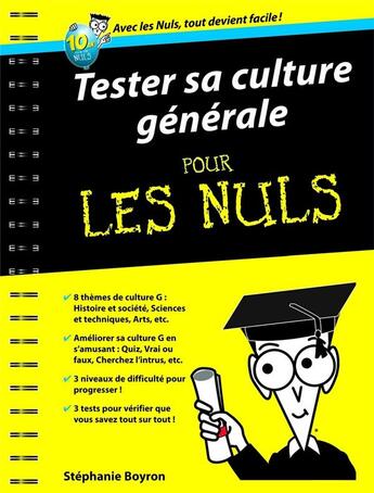 Couverture du livre « Tester sa culture générale » de Stephanie Boyron aux éditions First