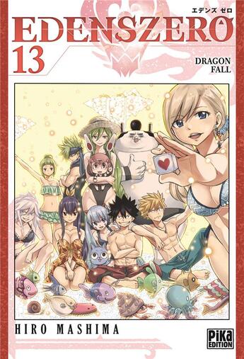 Couverture du livre « Edens zero Tome 13 : dragon fall » de Hiro Mashima aux éditions Pika