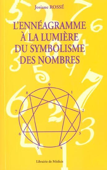 Couverture du livre « L'enneagramme a la lumiere du symbolisme des nombres » de Rosse Josiane aux éditions Medicis