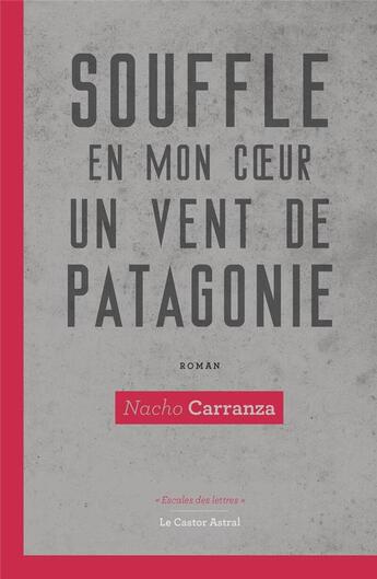 Couverture du livre « Souffle en mon coeur un vent de Patagonie » de Nacho Carranza aux éditions Castor Astral