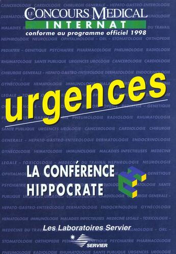Couverture du livre « La conference hippocrate ; urgences » de  aux éditions Concours Medical