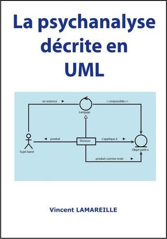 Couverture du livre « La psychanalyse décrite en UML » de Vincent Lamareille aux éditions Sironis