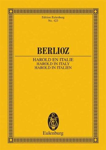 Couverture du livre « Harold en Italie » de Hector Berlioz aux éditions Eulenburg