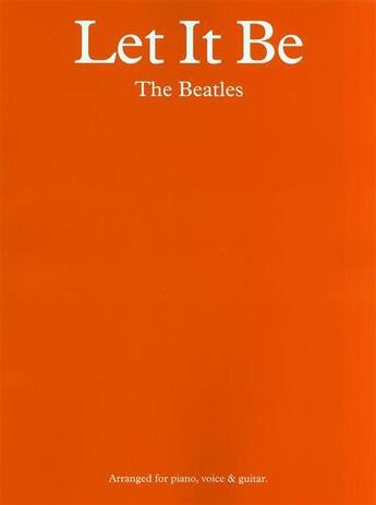 Couverture du livre « Let it be - the beatles - arrangement frank booth - piano, chant et guitare » de The Beatles aux éditions Music Sales