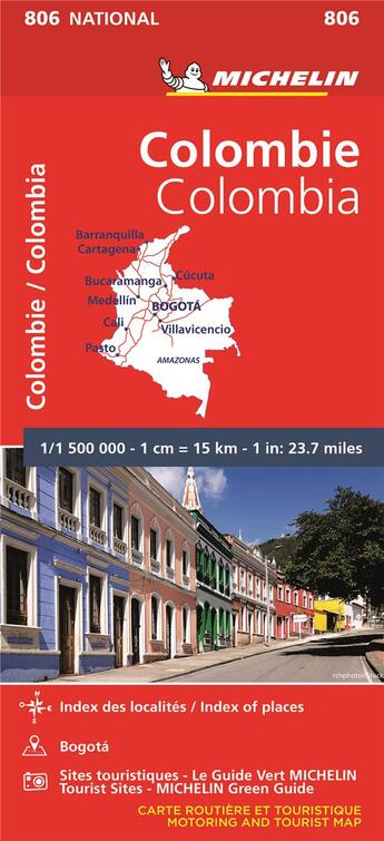 Couverture du livre « Colombie / colombia » de Collectif Michelin aux éditions Michelin