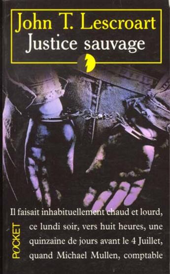 Couverture du livre « Justice Sauvage » de John Lescroart aux éditions Pocket