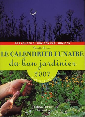 Couverture du livre « Calendrier lunaire 2007 » de Derre aux éditions Flammarion
