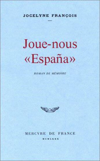 Couverture du livre « Joue-nous 