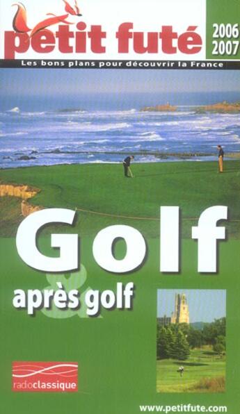 Couverture du livre « Golf et après golf » de  aux éditions Le Petit Fute