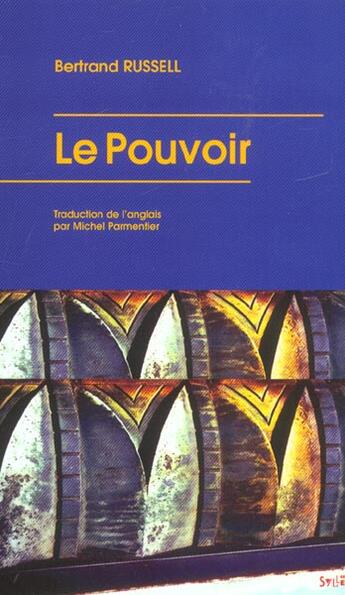 Couverture du livre « Le pouvoir » de Bertrand Russell aux éditions Syllepse