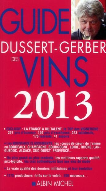 Couverture du livre « Le guide Dussert-Gerber des vins (édition 2013) » de Patrick Dussert-Gerber aux éditions Albin Michel