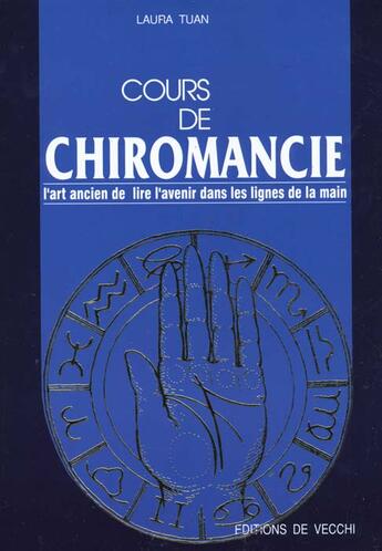 Couverture du livre « Cours de chiromancie » de Laura Tuan aux éditions De Vecchi