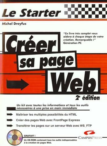 Couverture du livre « Creer Sa Page Web » de Michel Dreyfus aux éditions Campuspress