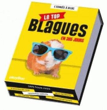 Couverture du livre « L'année à bloc ; le top blagues en 365 jours » de  aux éditions Play Bac