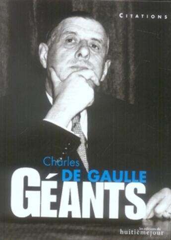 Couverture du livre « Charles de gaulle » de Eric Branca aux éditions Huitieme Jour