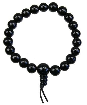 Couverture du livre « Bracelet mala tibetain - onyx noir » de  aux éditions Dg-exodif