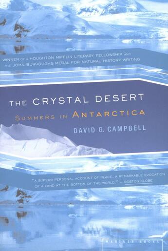 Couverture du livre « The Crystal Desert » de Campbell David G aux éditions Houghton Mifflin Harcourt