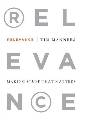 Couverture du livre « Relevance » de Manners Tim aux éditions Penguin Group Us