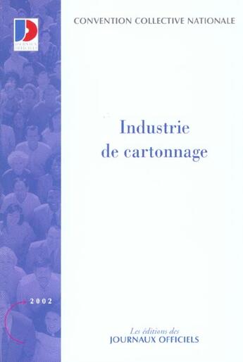 Couverture du livre « Industrie de cartonnage » de  aux éditions Documentation Francaise