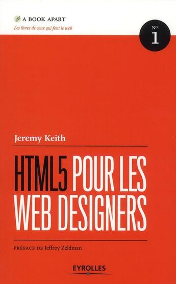 Couverture du livre « HTML5 pour les web designers » de Jeremy Keith aux éditions Eyrolles