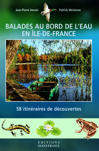 Couverture du livre « Balades au bord de l'eau en île-de-france » de Hervet-Mansion-Merie aux éditions Ouest France