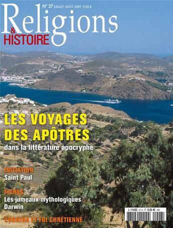 Couverture du livre « Religions et histoire N.27 ; les voyages des apôtres » de Religions Et Hstoire aux éditions Religions Et Histoire