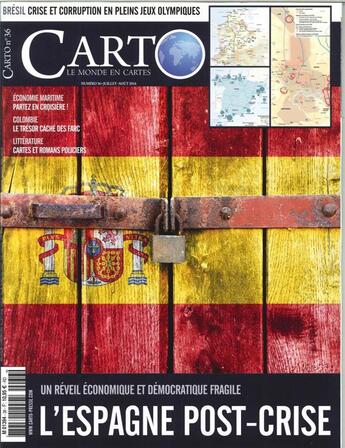 Couverture du livre « Carto n 36 l'espagne post-crise juillet/aout 2016 » de  aux éditions Carto