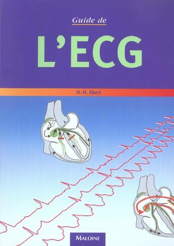 Couverture du livre « Guide de l'ecg » de Ebert Hans-Holger aux éditions Maloine