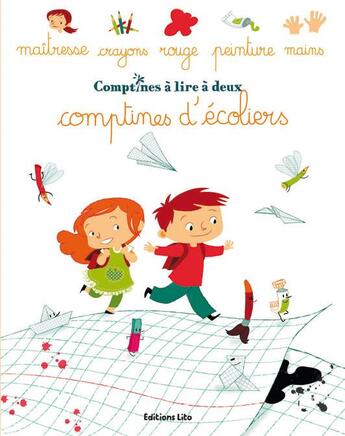 Couverture du livre « Comptines d'écoliers » de Charlie Pop aux éditions Lito